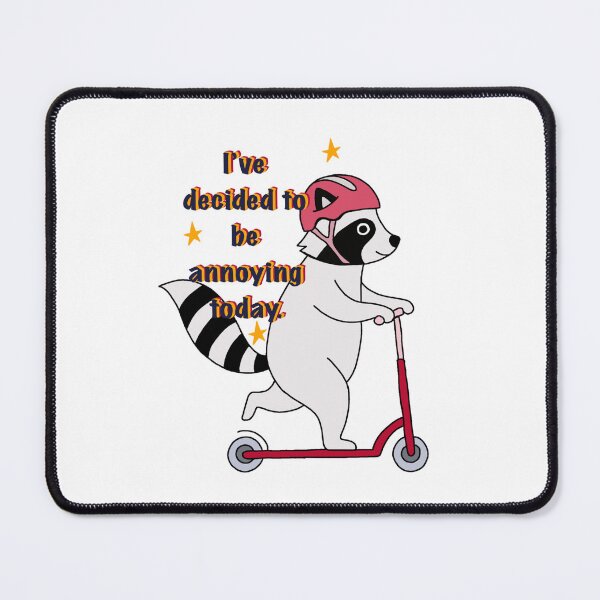 Item preview, Racoon riding a scooter  designed and sold by The Curious Cow.