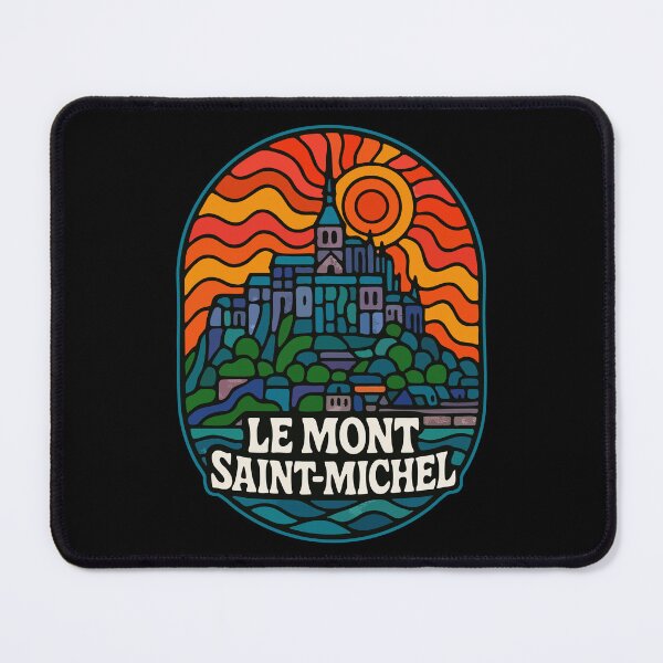 Item preview, Mont Saint Michel Stained Glass Art designed and sold by TomFrontierArt.