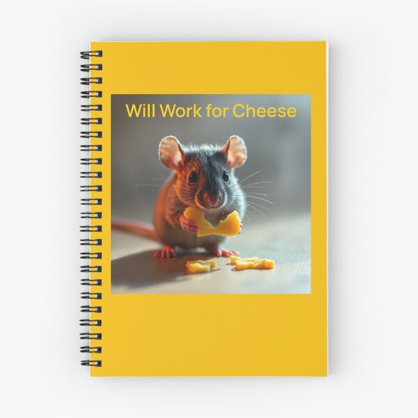Item preview, Will Work for Cheese Pet Rat  designed and sold by Sachie's Studio.