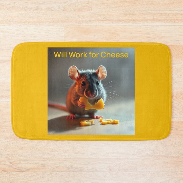 Item preview, Will Work for Cheese Pet Rat  designed and sold by Sachie's Studio.