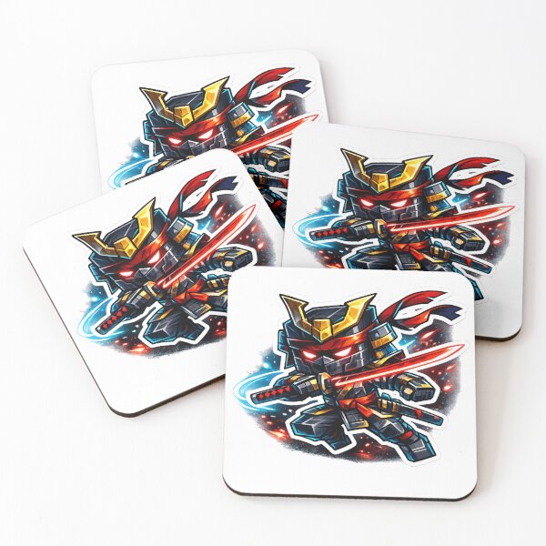 Item preview, Cube Cyber Samurai Neon Warrior designed and sold by Mystic Wild Studio.