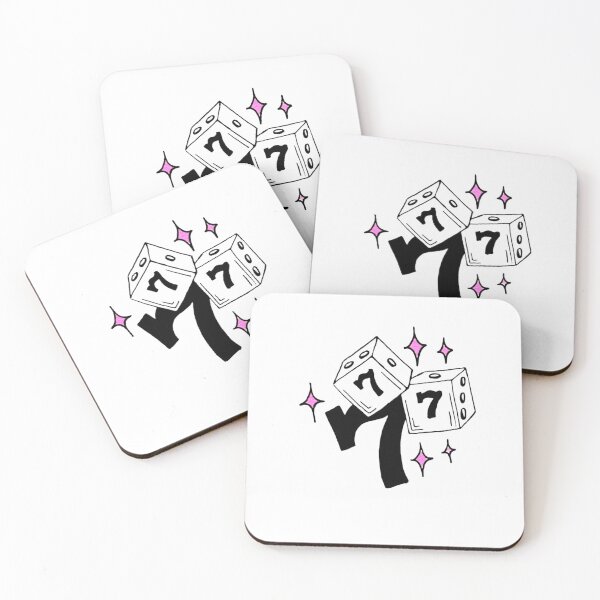 Item preview, Lucky 777 Dice - Retro Tattoo Style with Pink Sparkles designed and sold by Mistique ✨.