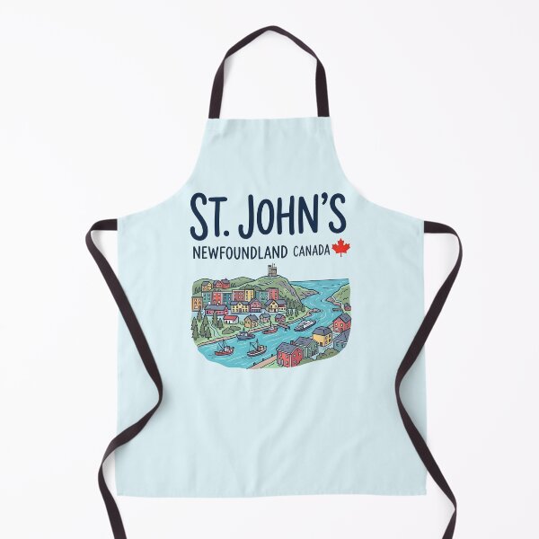 Item preview, St. John's Newfoundland Canada Cute Pastel Skyline Landscape designed and sold by HowToCanadian.