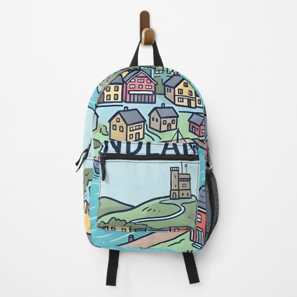 Item preview, St. John's Newfoundland Canada Cute Pastel Skyline Landscape designed and sold by HowToCanadian.