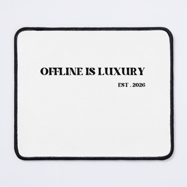 Item preview, Offline Is Luxury – Minimal Retro Streetwear Typography Design designed and sold by InkImagination1.