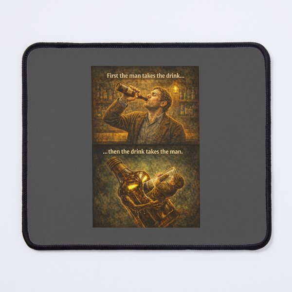 Item preview, First the Man Takes the Drink designed and sold by Hornace88studio.