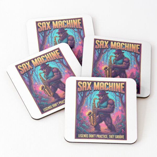 Item preview, Sax Machine Bigfoot - Funny Retro Saxophone Jazz Art designed and sold by Wear Sculpt.