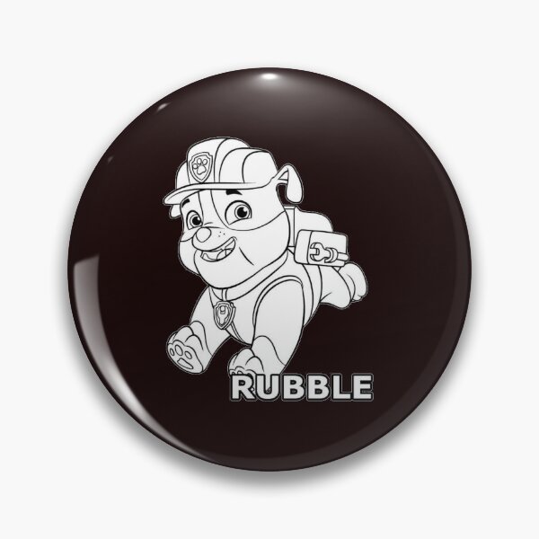 Item preview, Rubble Paw Patrol Line Art - Construction Pup Coloring Page designed and sold by Rafcioo.