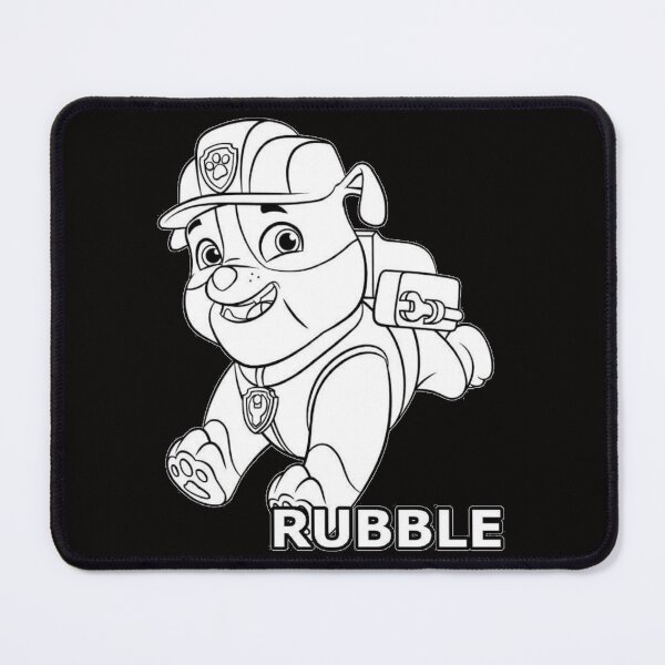 Item preview, Rubble Paw Patrol Line Art - Construction Pup Coloring Page designed and sold by Rafcioo.