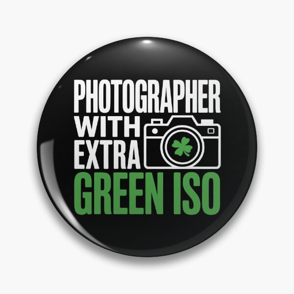 Item preview, Photographer With Extra Green ISO — Camera and Four Leaf Shamrock Nature Artwork designed and sold by NaturEdeN.