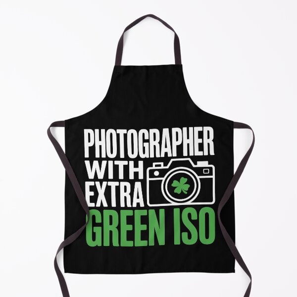 Item preview, Photographer With Extra Green ISO — Camera and Four Leaf Shamrock Nature Artwork designed and sold by NaturEdeN.