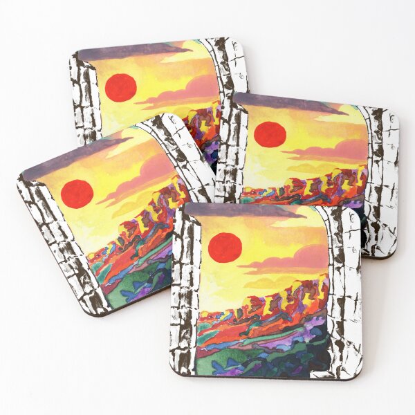 Item preview, Landscape in the red sun designed and sold by La Seconde Vie de Suzie.