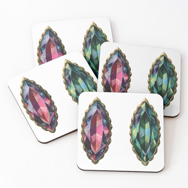 Item preview, Illustrated vintage gemstones sticker pack designed and sold by MendaciousMina.