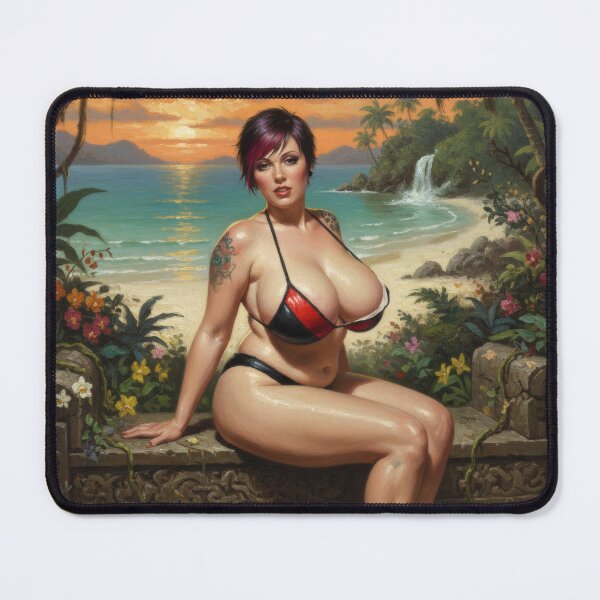 Item preview, Punk girl showing off her new bikini. designed and sold by Chubby Chase.