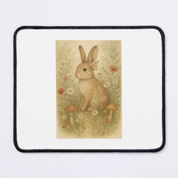 Item preview, Bohemian rabbit in the heart of the clearing designed and sold by Lyvion design.