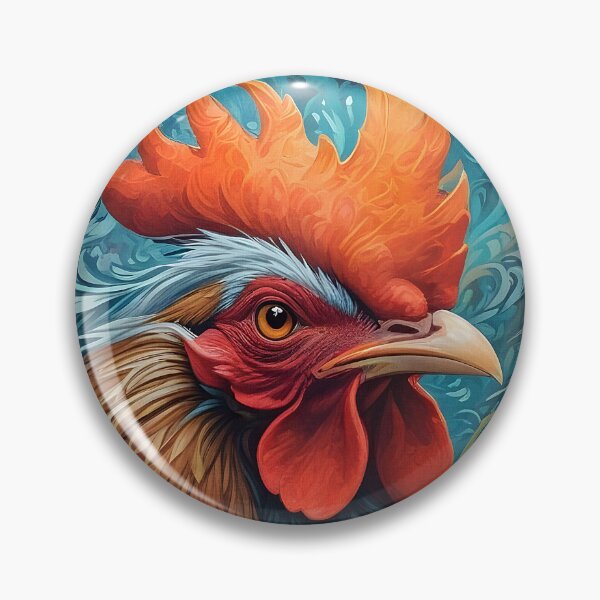 Item preview, Abstract portrait of a rooster designed and sold by Good_Things.
