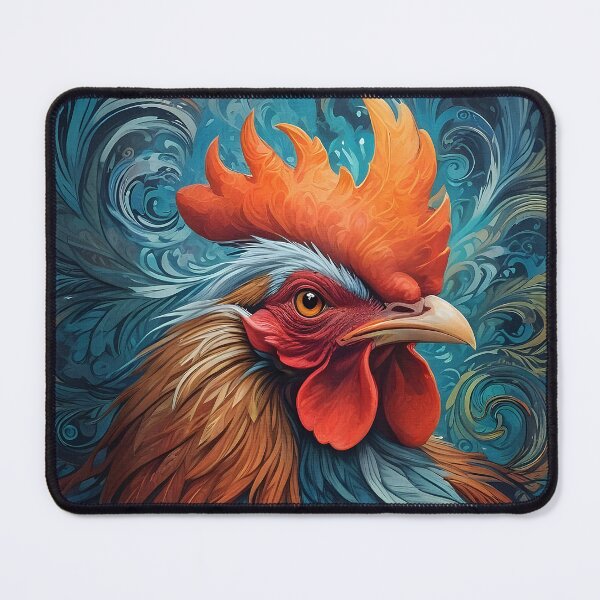 Item preview, Abstract portrait of a rooster designed and sold by Good_Things.