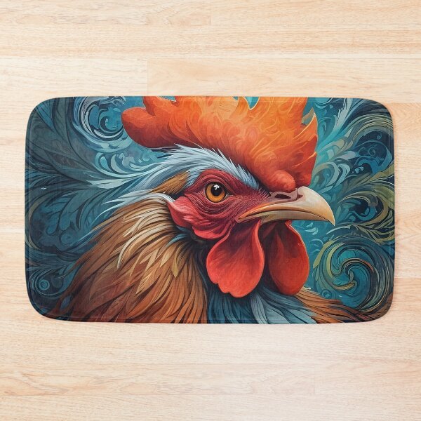 Item preview, Abstract portrait of a rooster designed and sold by Good_Things.