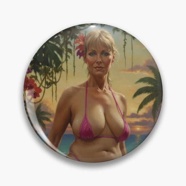 Item preview, Mature but attractive lady on the beach. designed and sold by Chubby Chase.
