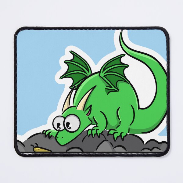 Item preview, Dragon Looking at Slugs designed and sold by Addi Does Art.