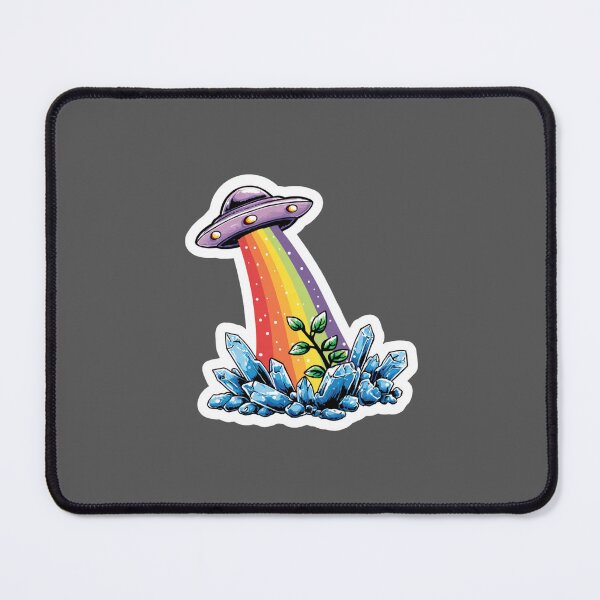 Item preview, Rainbow UFO over crystals designed and sold by MendaciousMina.