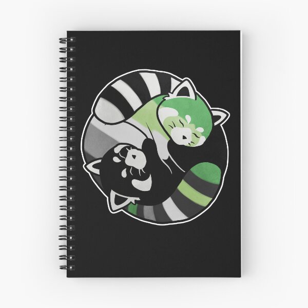 Item preview, Aromantic Red Panda Yin Yang LGBT Pride Flag designed and sold by Clara Hollins.