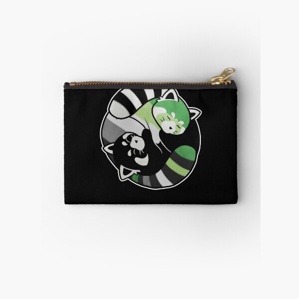 Item preview, Aromantic Red Panda Yin Yang LGBT Pride Flag designed and sold by Clara Hollins.