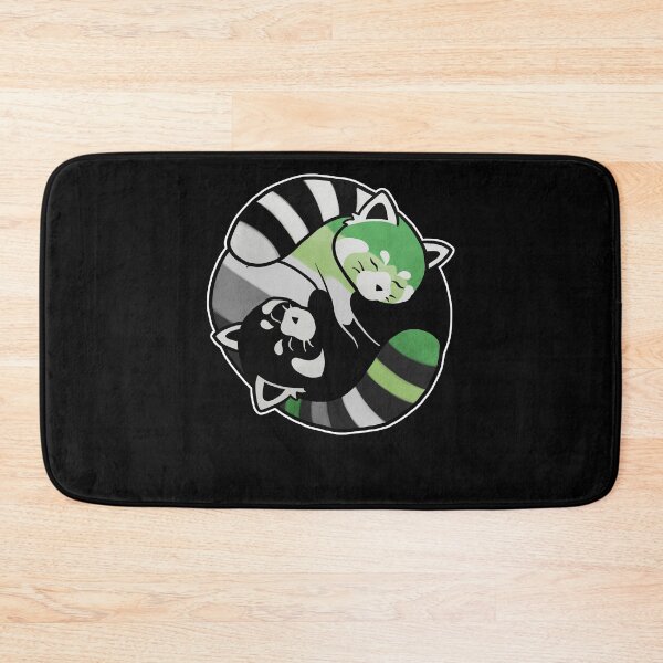 Item preview, Aromantic Red Panda Yin Yang LGBT Pride Flag designed and sold by Clara Hollins.