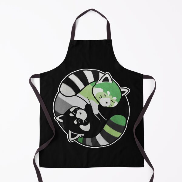 Item preview, Aromantic Red Panda Yin Yang LGBT Pride Flag designed and sold by Clara Hollins.