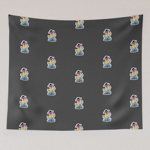 Item preview, Rainbow UFO over crystals designed and sold by MendaciousMina.