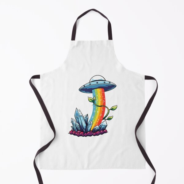 Item preview, Rainbow UFO over crystals designed and sold by MendaciousMina.