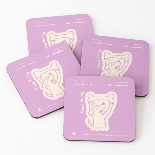 Item preview, Slow Living Dog - Aesthetic Pastel Sticker designed and sold by Canequito.