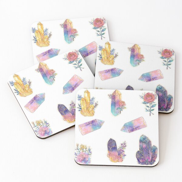 Item preview, Mini Crystals and roses sticker pack designed and sold by MendaciousMina.