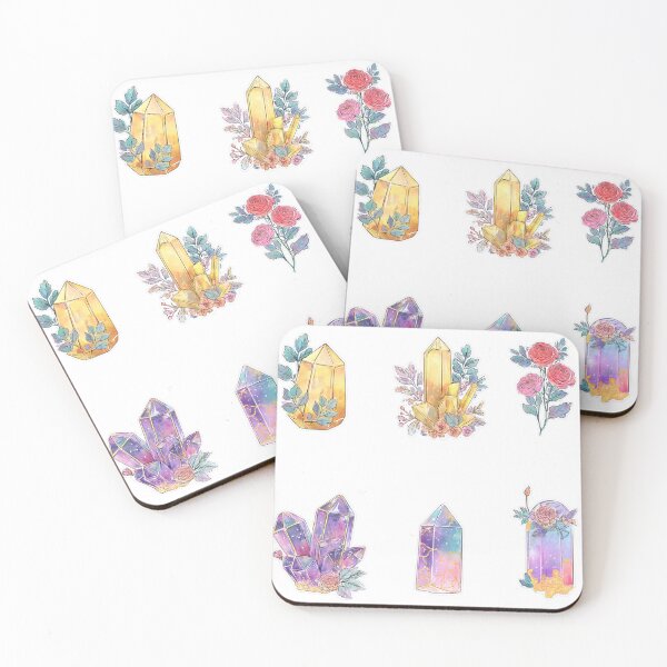 Item preview, Mini Crystals and roses sticker pack designed and sold by MendaciousMina.