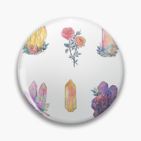 Item preview, Mini Crystals and roses sticker pack designed and sold by MendaciousMina.