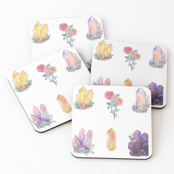 Item preview, Mini Crystals and roses sticker pack designed and sold by MendaciousMina.