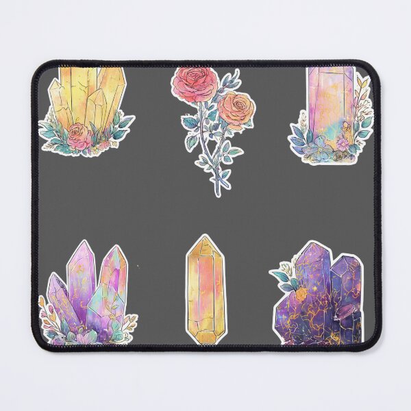 Item preview, Mini Crystals and roses sticker pack designed and sold by MendaciousMina.