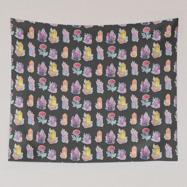 Item preview, Mini Crystals and roses sticker pack designed and sold by MendaciousMina.