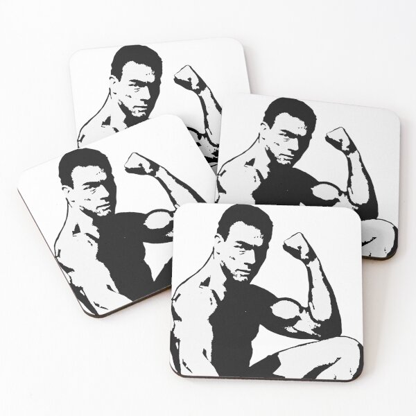 Item preview, Van Damme Black and White Pop Art Portrait designed and sold by thesnakeater.
