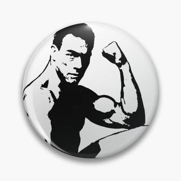 Item preview, Van Damme Black and White Pop Art Portrait designed and sold by thesnakeater.