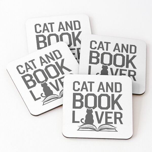 Item preview, cat and books  designed and sold by Uglyandcute.