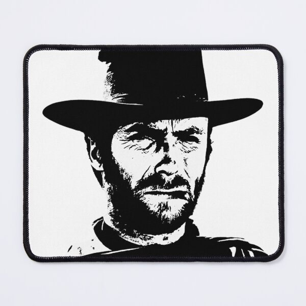 Item preview, Clint Eastwood Black and White Pop Art Portrait designed and sold by thesnakeater.
