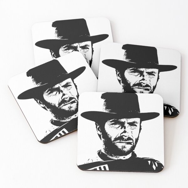 Item preview, Clint Eastwood Black and White Pop Art Portrait designed and sold by thesnakeater.