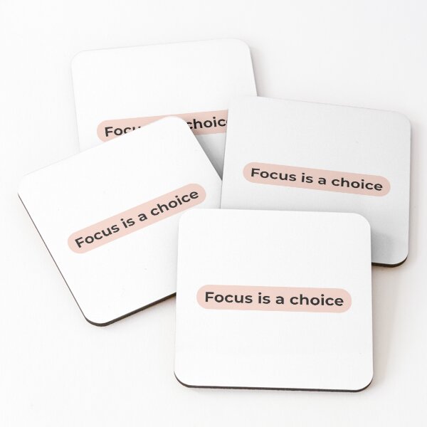 Item preview, Focus Is a Choice – Minimalist Motivation Quote designed and sold by AXIS-EQUILIBRIO.