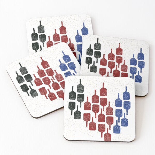 Item preview, Black, Red, and Blue Pickleball Paddles designed and sold by KatieCCreative.