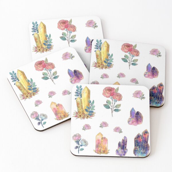 Item preview, Mini Crystals and roses sticker pack designed and sold by MendaciousMina.