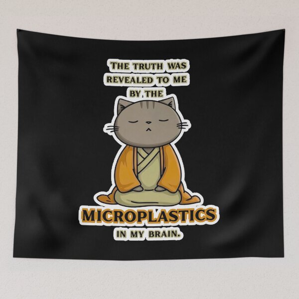 Item preview, Mori Claycap - The truth was revealed to me by the microplastics in my brain. designed and sold by Newdlebobs.