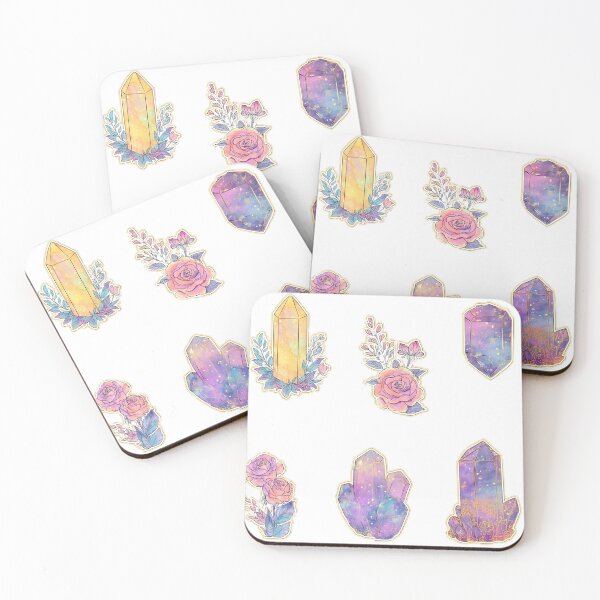 Item preview, Mini Crystals and roses sticker pack designed and sold by MendaciousMina.