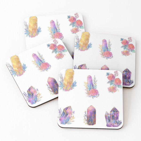 Item preview, Mini Crystals and roses sticker pack designed and sold by MendaciousMina.