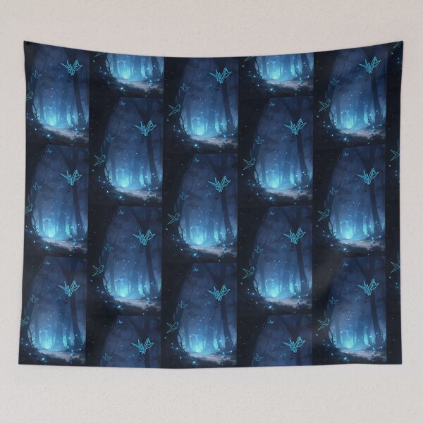 Item preview, Blue Origami Forest Origami designed and sold by Sachie's Studio.